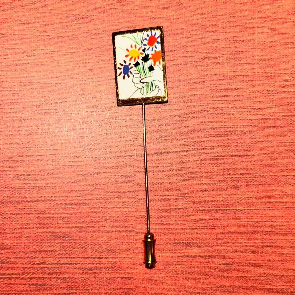 Pablo Picaso  Bouquet de fleurs Vintage Pin